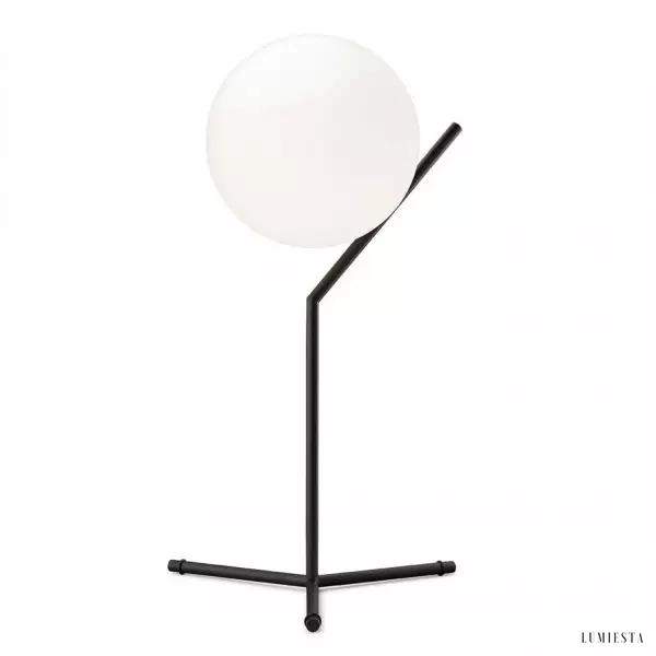 Lampa stołowa IC Lights z opalizującą kulą i regulacją