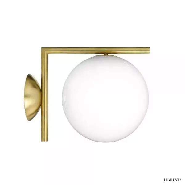 Lampa ścienna IC Lights z okrągłym kloszem w eleganckim stylu