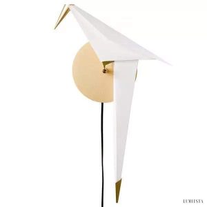 Lampka ścienna Perch w kształcie origami ptaka
