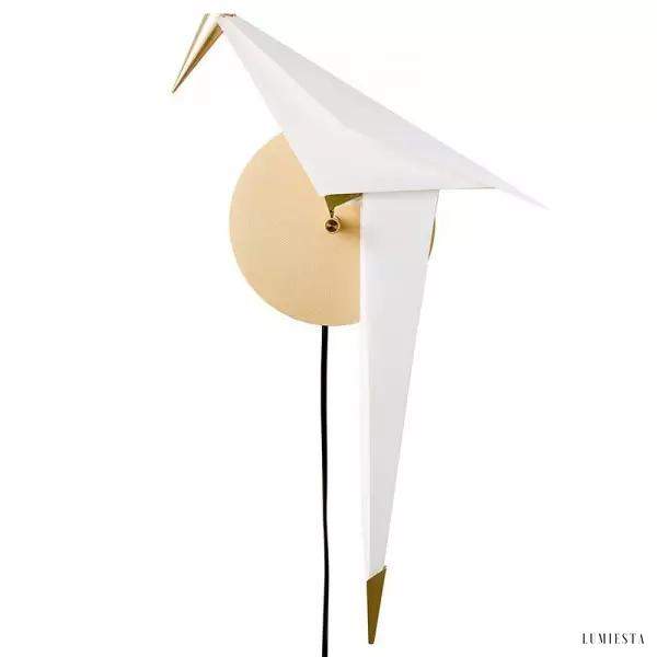 Lampka ścienna Perch w kształcie origami ptaka
