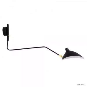 Obeji - Lampa ścienna stylowa z regulowanym kloszem
