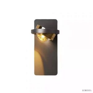 Nowoczesna rotacyjna lampa LED naścienna do sypialni