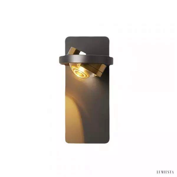 Nowoczesna rotacyjna lampa LED naścienna do sypialni