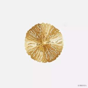 Lampa ścienna LED w kształcie liścia lotosu w stylu vintage