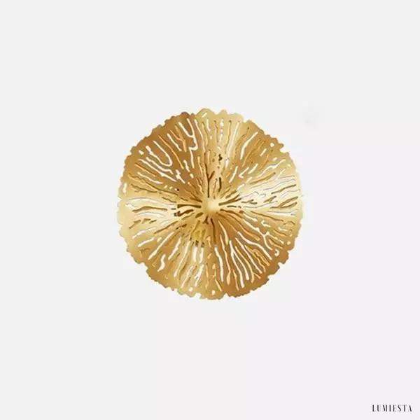 Lampa ścienna LED w kształcie liścia lotosu w stylu vintage