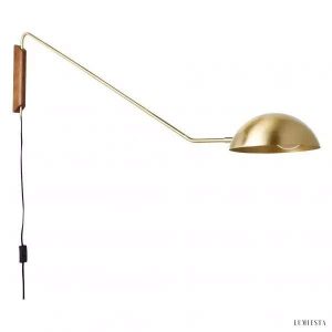 Lampa ścienna Swing Dome w nowoczesnym stylu minimalistycznym