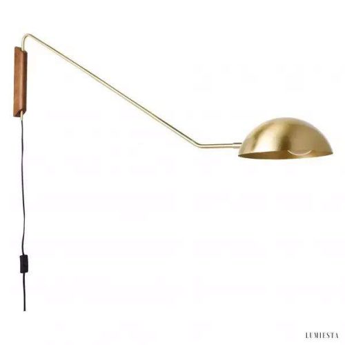 Lampa ścienna Swing Dome w nowoczesnym stylu minimalistycznym