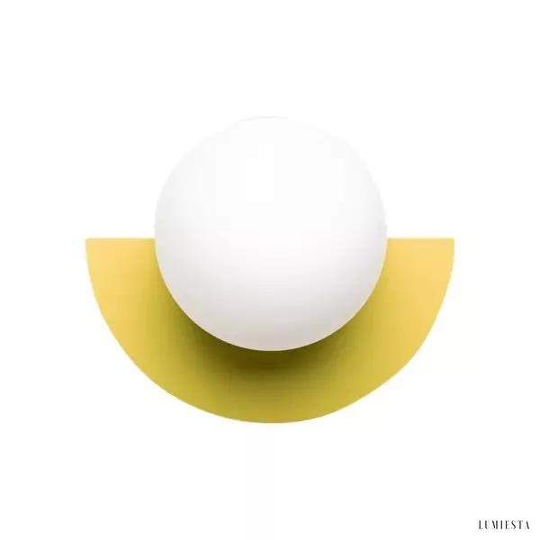 Kolorowa lampa ścienna Nordic Candy z szklanym kloszem