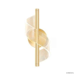 Nowoczesna lampka ścienna LED Spiral z luksusowymi krzywymi