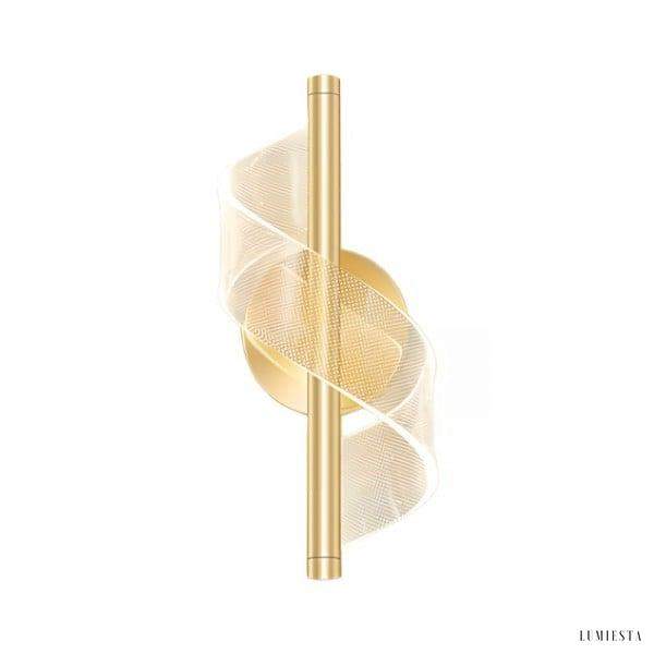 Nowoczesna lampka ścienna LED Spiral z luksusowymi krzywymi