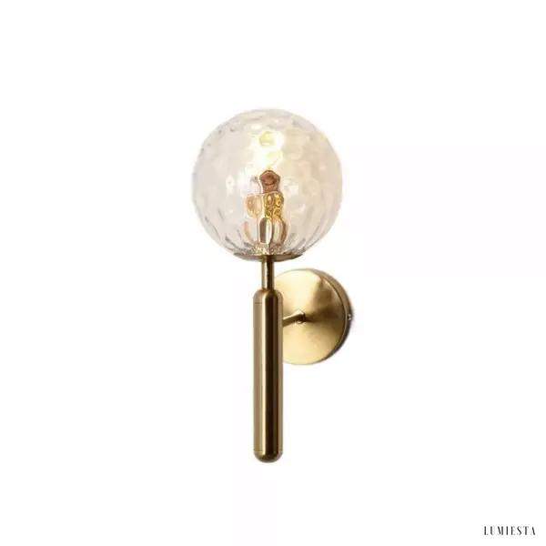 Lampa ścienna Miira w nowoczesnym stylu z kulistym kloszem