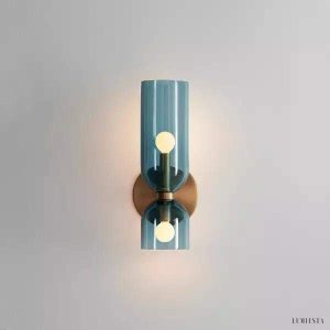 Lampa ścienna Edie i Betty w stylu nowoczesnym z szkła opalowego