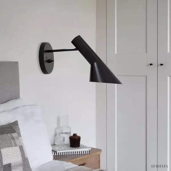 Lampa ścienna metalowa asymetryczna styl skandynawski