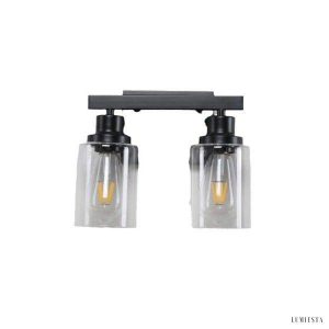 Podwójna lampa ścienna szklana w stylu nowoczesnym