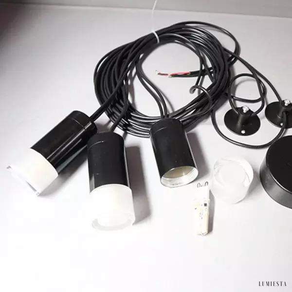 Lampa wisząca Linx z metalowymi detalami personalizowana