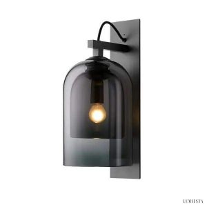 Lampa ścienna szklana Lumi elegancka minimalistyczna 35 cm