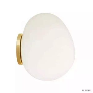 Nowoczesna lampa ścienna Gregg biała lub złota