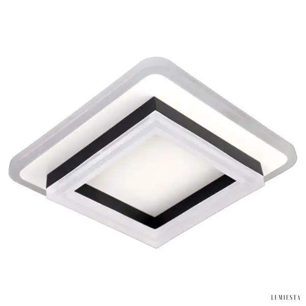 Nowoczesna lampa sufitowa LED płaskokształtna w czerni