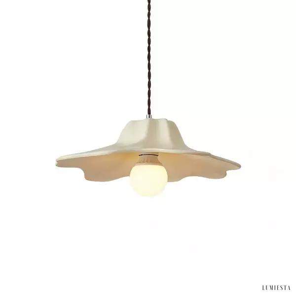 Kolorowa lampa wisząca w kształcie kwiatu