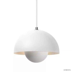 Lampa wisząca Kwiatowa w kształcie półkuli w różnych kolorach