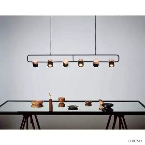 Lampa wisząca LED Slim w stylu art deco z regulowanym kloszem