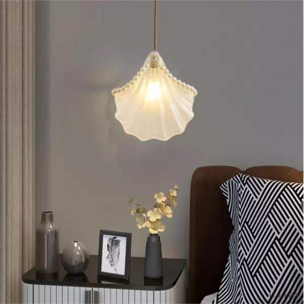Nowoczesna lampa wisząca muszla Seashell Pearl do salonu