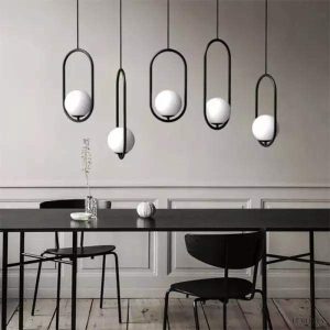 Mila - Lampa Wisząca Szklana Kula Nowoczesny Design