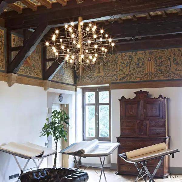 Elegancki żyrandol Nil w kształcie pająka z 30 głowicami