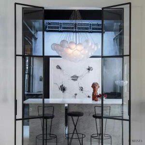 Savon - Żyrandol białe kule szklane - nowoczesny styl i elegancja - Ø40/60/80cm