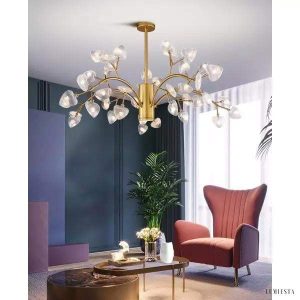 Lampa wisząca HEART w kształcie serca z metalowymi ramionami