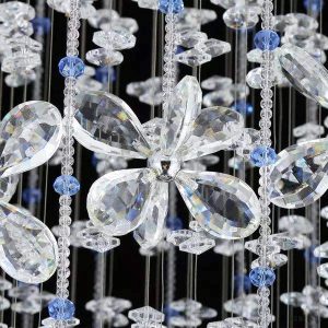 Luksusowa lampa wisząca kryształowa w stylu rotacyjnym