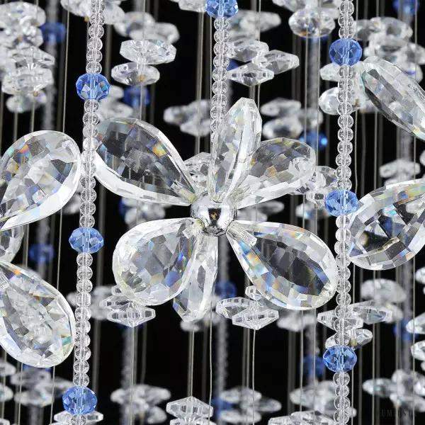 Luksusowa lampa wisząca kryształowa w stylu rotacyjnym