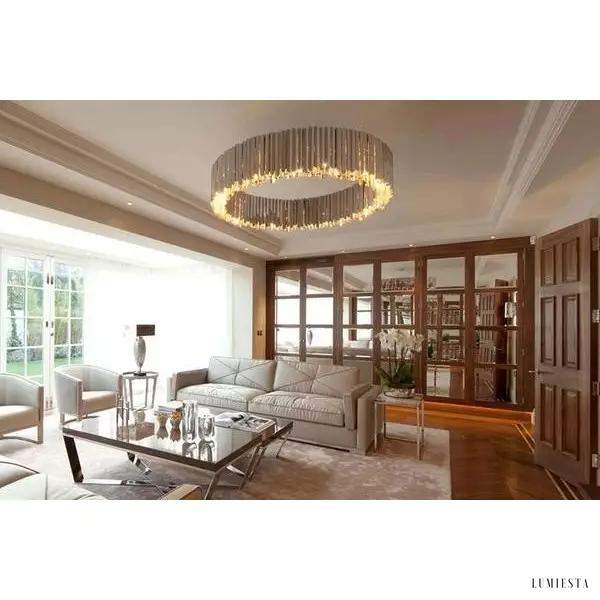 Lampa sufitowa Facet metalowa z efektem LED  styl nowoczesny