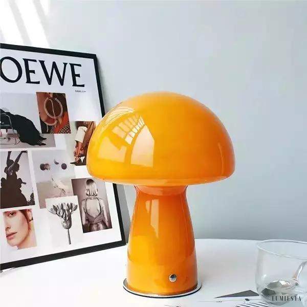 Lampka stołowa w stylu Bauhaus w kształcie grzyba z dimmerem