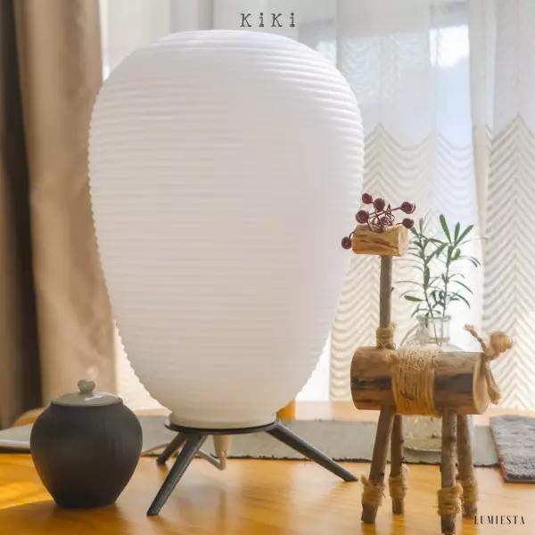 Lampa stołowa Rituals z dmuchanego szkła w stylu orientalnym