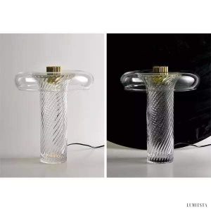 Lampa stołowa Stellar szklana z nowoczesną technologią LED