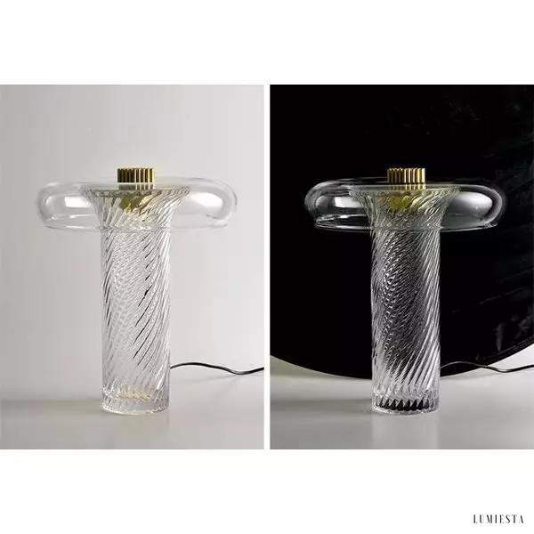 Lampa stołowa Stellar szklana z nowoczesną technologią LED