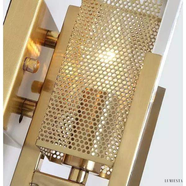 Lampa ścienna kryształowa Ice Crystal w stylu retro