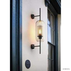 Lampa Ścienna Chiswick Glass Stylowa Szklana Kapsułka