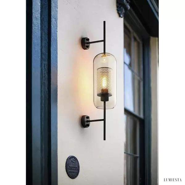 Lampa Ścienna Chiswick Glass Stylowa Szklana Kapsułka