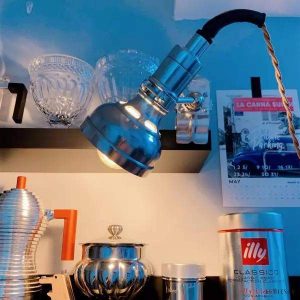 Lampka retro industrialna z klipsem regulowana wysokość