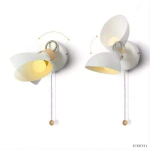 Nowoczesna rotacyjna lampa ścienna Aisilan do sypialni