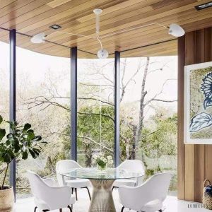 Obeji - Lampa sufitowa stylowa z regulowanym kloszem