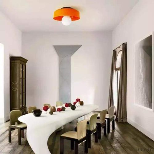 Lampa sufitowa Morandi w stylu skandynawskim z kloszem orb