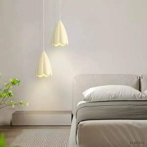 Lampa Wisząca Kwiatowa w Stylu Francuskim z Pąkami