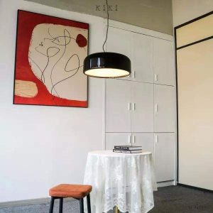 Lampa Wisząca Rosa Nowoczesny Minimalizm Czarny Biały