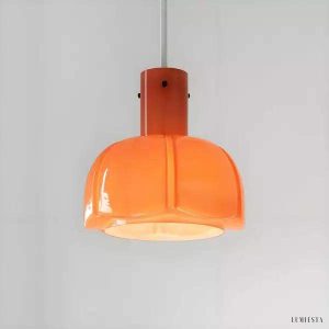 Szklana lampa wisząca Flower Bud w stylu średniowiecznym