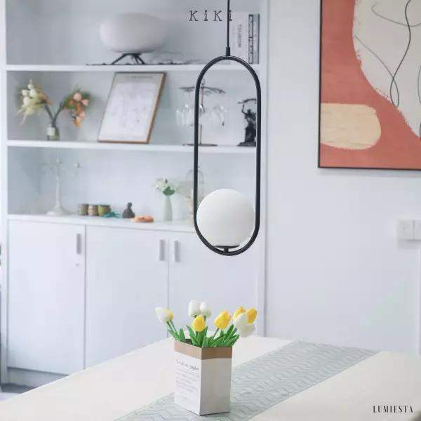 Mila - Lampa Wisząca Szklana Kula Nowoczesny Design