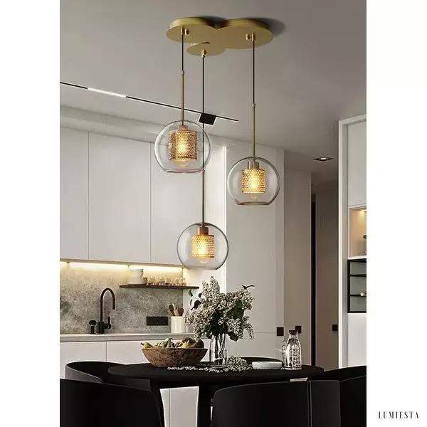 Lampa wisząca ze szkła Wind w stylu nowoczesnym