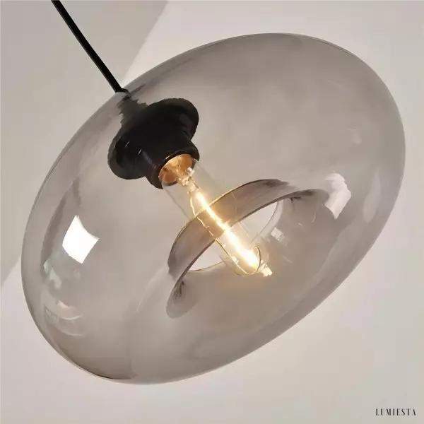 Lampa wisząca Art Deco w skandynawskim stylu szkło 28 cm